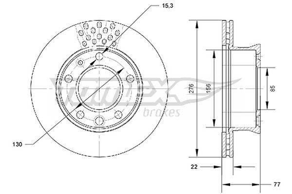 TOMEX Brakes Bremsscheibe